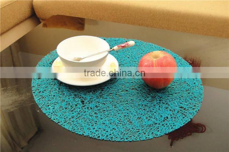 Round EVA Insulation Stain-resistant Dining Room Placemats - Set of 12
