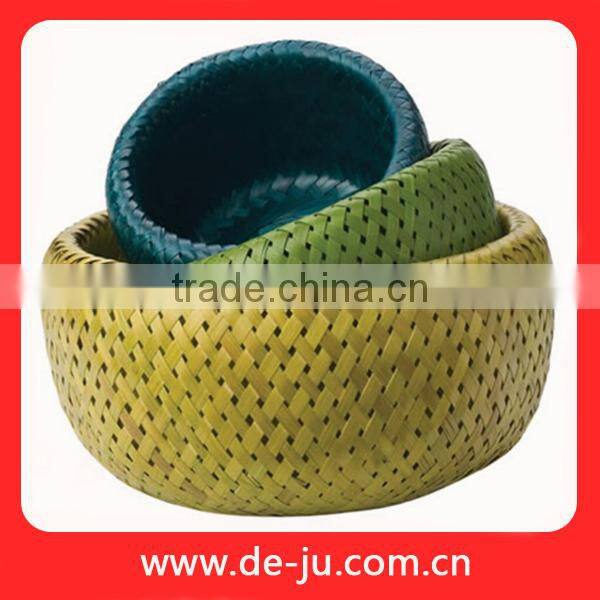 Handmade Knit Natural Bamboo Moses Basket