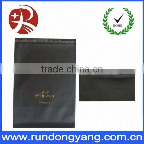 top quality printed black CPE plastic mailing bag