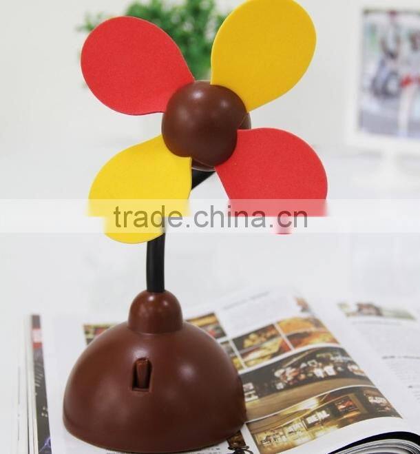 Supply Creative fashion Sun flower USB battery dual-purpose fan