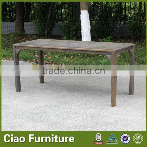 Pine wood furniture solid wood dining table set