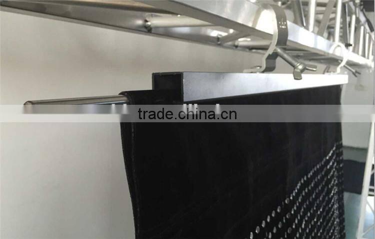 Crutain wall Indoor large video screen flexible led curtain display