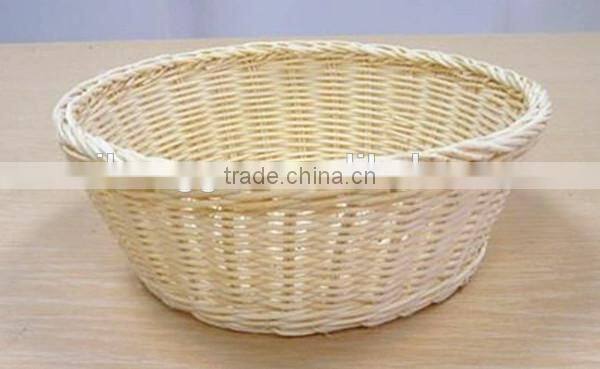 RH-YF32 wholesale round shape storage rattan small bread basket