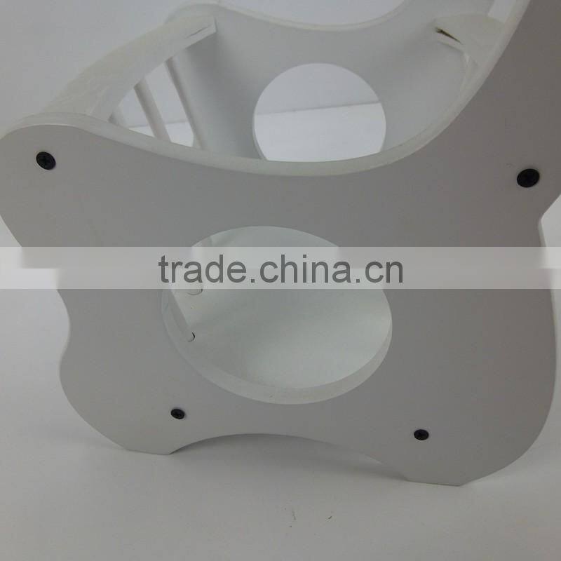 white fashion round wooden table tea table