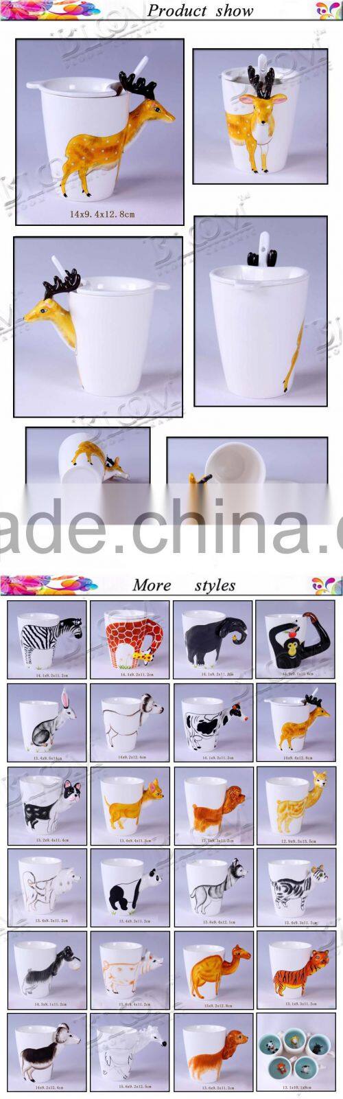 home drinkware white custom ceramic mug with lid