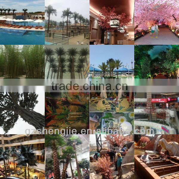 11m outdoor fiberglass and steel material artificial rambutan tree