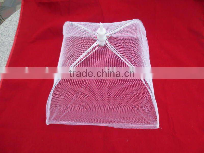 folded food cover white net cloth