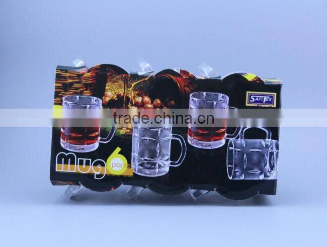 Heat press transfer printing glass beer mug wholesale