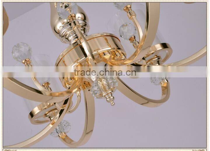 M983 Momoda elegant European Crystal modern living room bedroom lighting chandelier pendant lamp