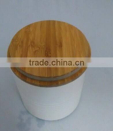 NEW design bamboo lid container canister set of 3