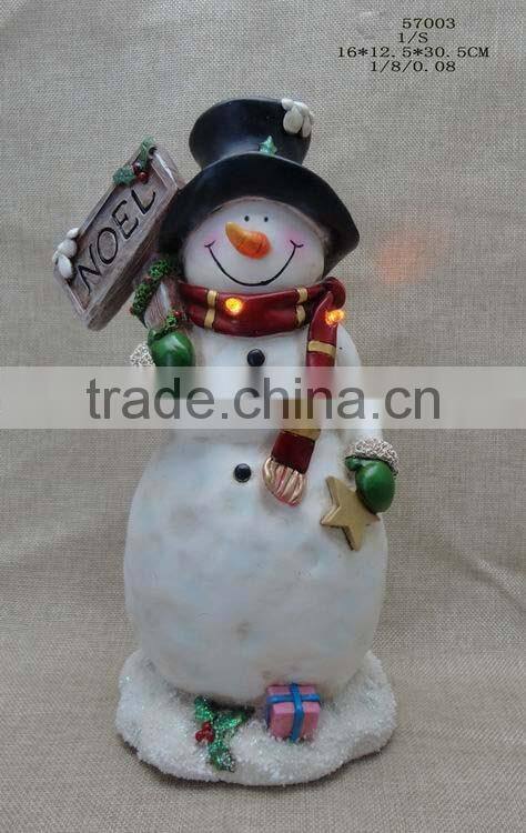 New design resin Christmas snowman ornament wholesale