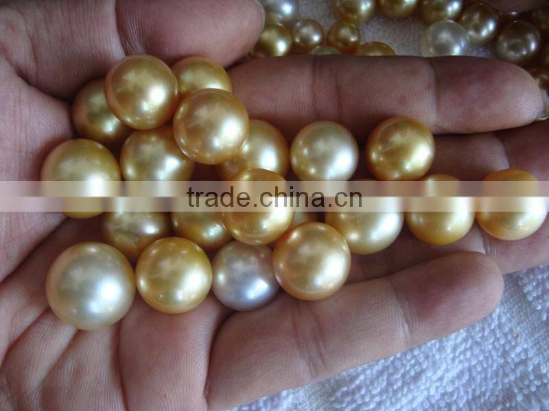 AAA 15-16mm Wholesale Golden South Sea Pearl Beads