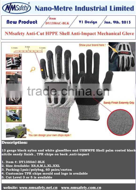 NMSAFETY high quality anti-vibration hand gloves