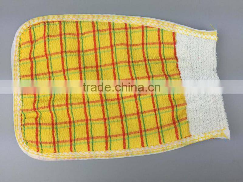 2016 new wash Bath Scrub Glove Exfoliating wash mitt