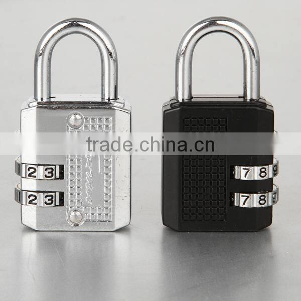 Colored mini 3 digit changing combination lock