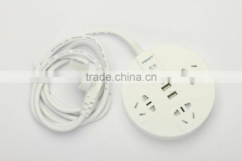 Multi Sockets Power Strip 3 Outlet with 3 USB Surge Protector Charging Station