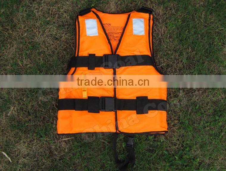 Customerized Orange Reflective Life Vest with Lifesaving Whistle