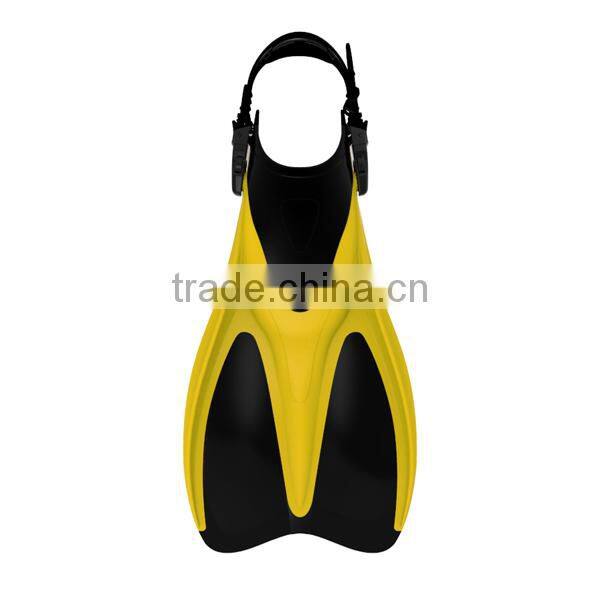 2015 New Open heel rubber fins, freediving fins with adjustable strapFN-800)