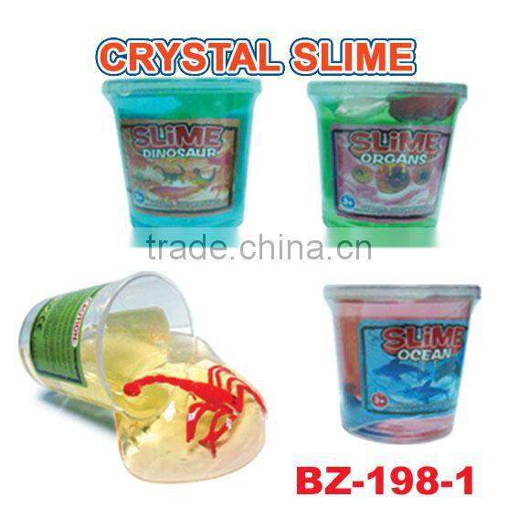 Sell new design glow in dark animals Crystal Slime Toys