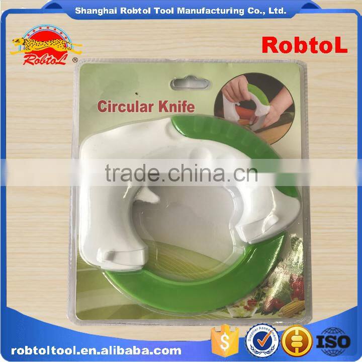 Rolling Circular Knife Handy Chopper Slicer Vegetable Food Cutter Round Sharp Kitchen Tool Pizza Salad Beef Fruit