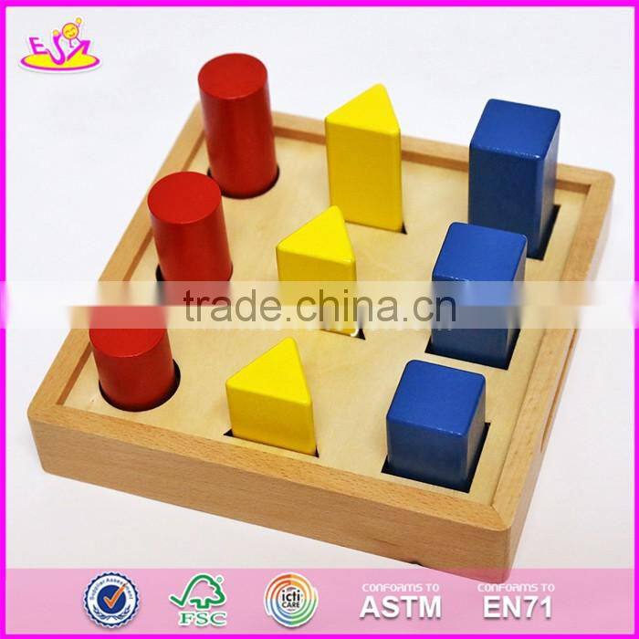 2017 New design toddlers preschool wooden montessori toys W12F010