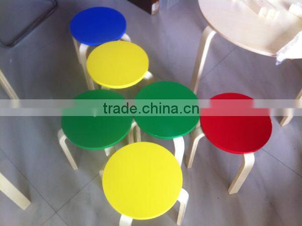 Hot new product for 2015 wooden round table for kids,modern wooden toy children round table,outdoor wooden round table W08G036