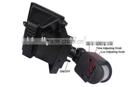 Black Outdoor Solar Powered 60 LED Security Light Motion Sensor Home Garden Lawn Light