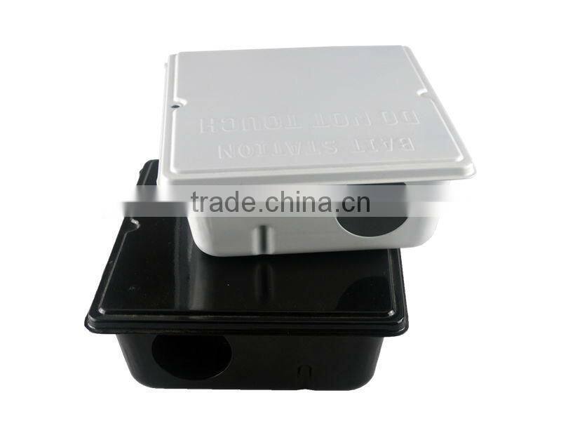 Galvanized Steel Tamper-Resistant Rodent Bait Station with Black Powder Coat SX-5011
