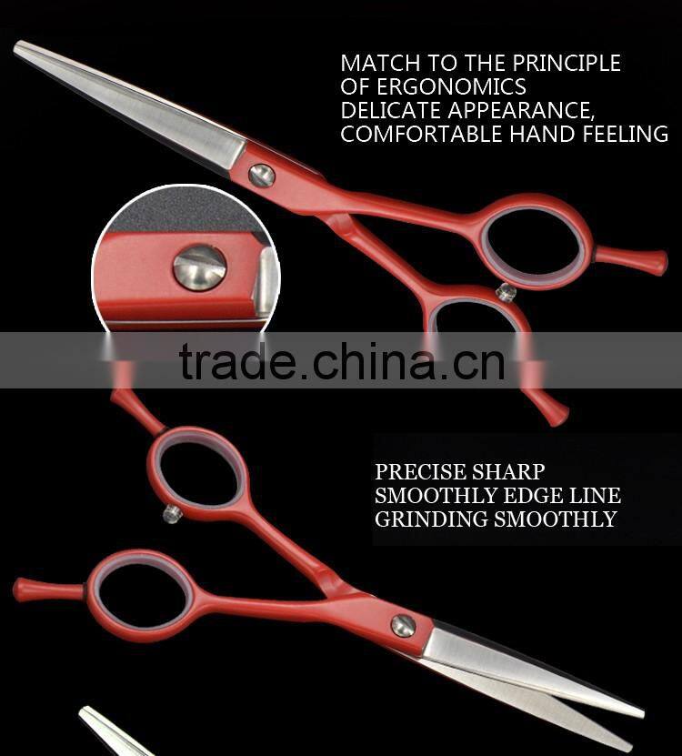 Various colors and handle paint scissors for hairdressing hair scissors