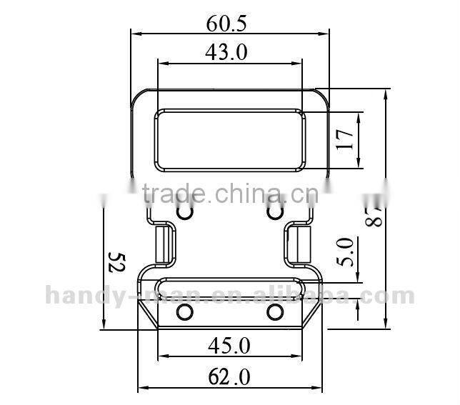 45mm Quick Release Aluminum And Steel Safety Buckle Great For Harness