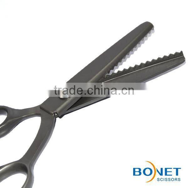 S21021/SPI0002 LFGB certificated 8-1/4'' & 9" high quality stainless steel full titanium cloth scissors pinking shears