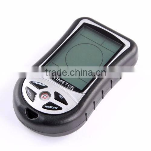 8-in-1 Multifuction Digital Altimeter with compass, thermometer, barometer, time, date, weather forecast and backlight functions