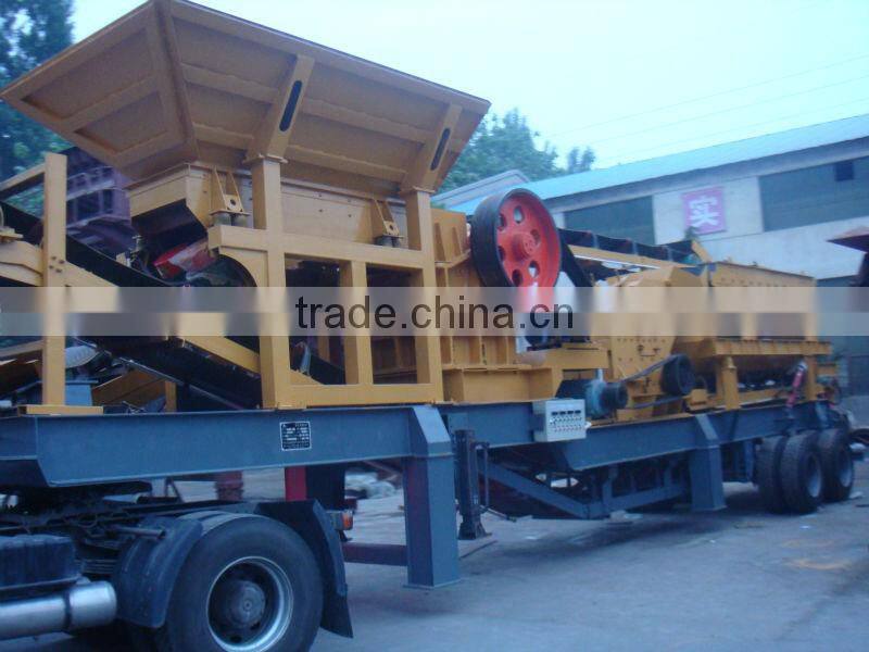 China strong portable jaw crusher for river stone quarry