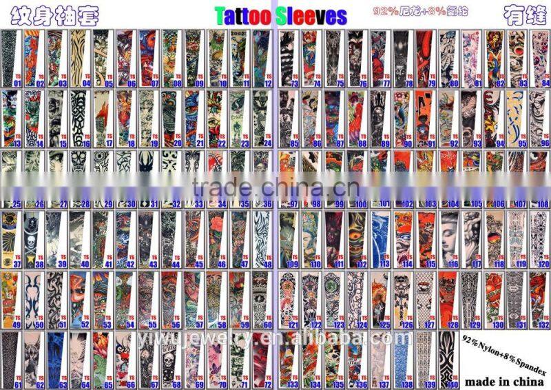High Quality African American Style Skin color fabric tattoo sleeve for arm