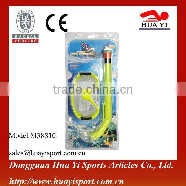 Swim Mask/Goggles/Snorkel in Universal J-shaped Design