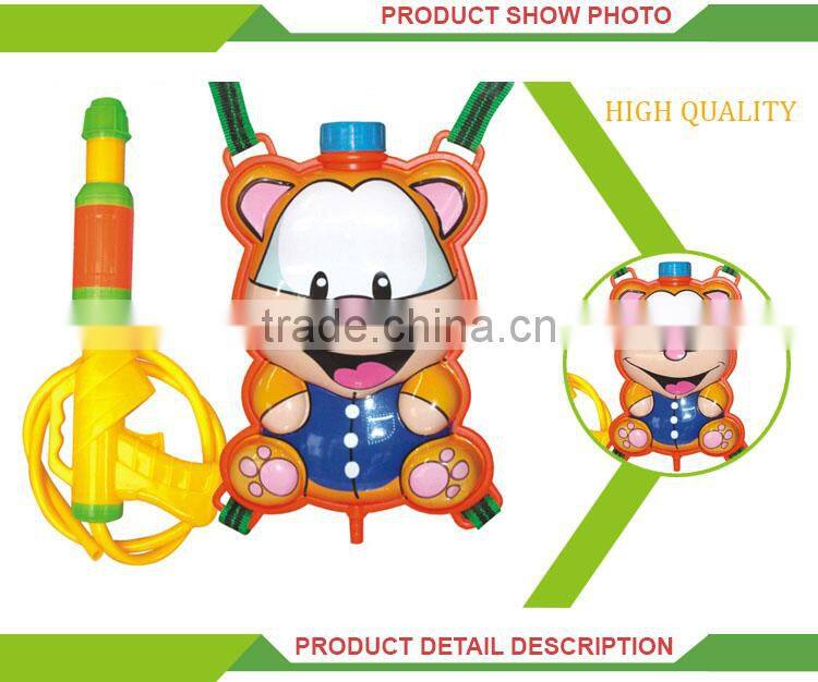 popular children's day gift summer backpack water plastic toy gun safe
