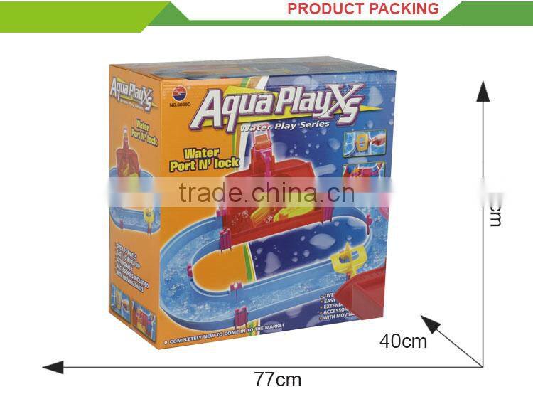 New plastic water track toy kids play water games equipment