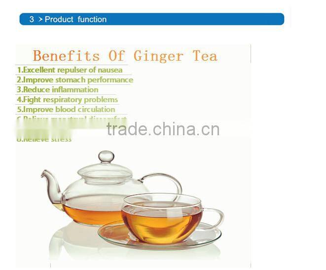 Wholesale 18g, 9g, 6g honey instant Ginger Tea in slimming tea granular factory
