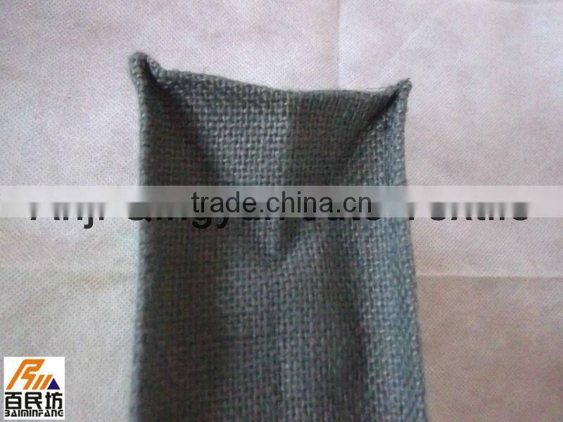 wine bags importer 10*10*35cm dyed color 100% jute made in China