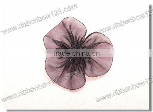 hongkong ribbon flower bow,clothing ornament,