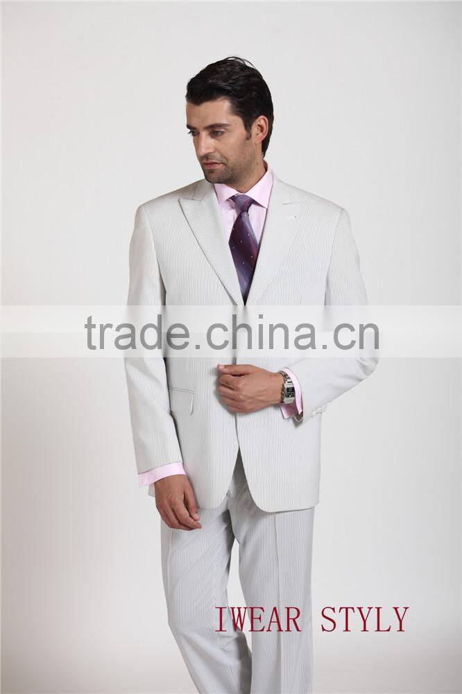 Stripe 2PCS business suits for man / jacket & pant