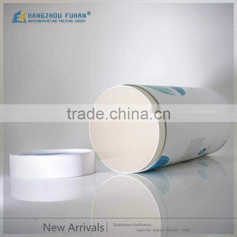 Wedding Favor Customized Logo Round Paper Cylinder Tube Packing Box