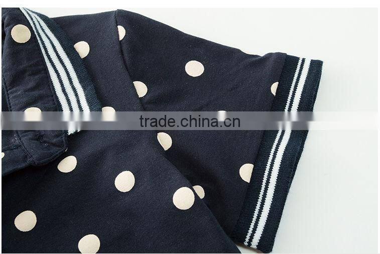 High quality dots printed cotton t-shirt for chirlden