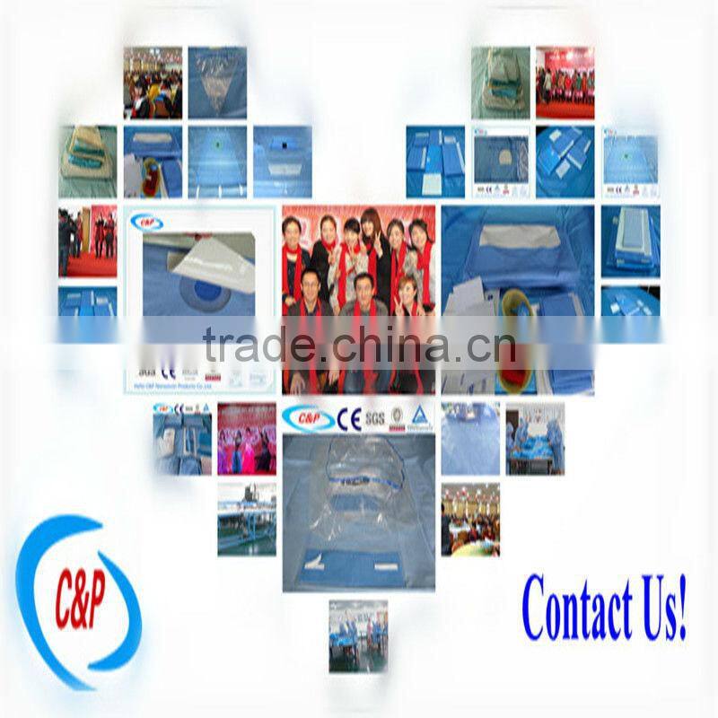 Non woven Split U Fenestrated surgical drapes