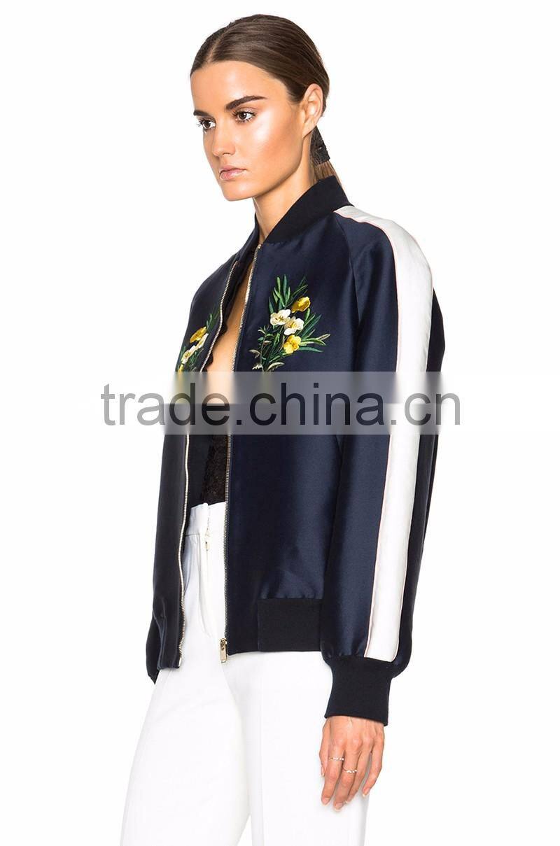 fashion stylish women custom embroidered jackets winter