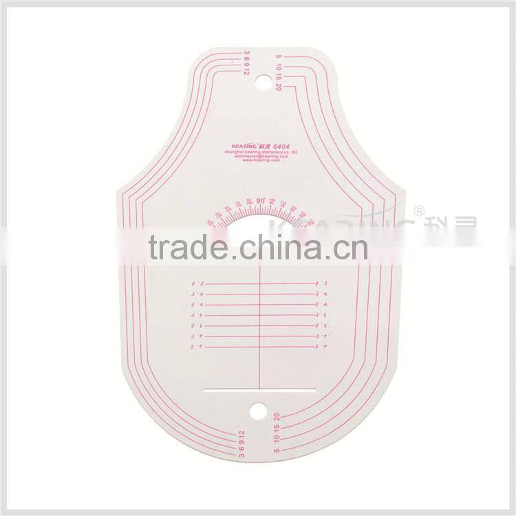 Kearing Metric Vary Form Curves flexible plastic garment ruler with protractor for fashion design # 6404