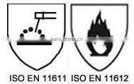 EN 11612 cotton fireproof anti-static coverall