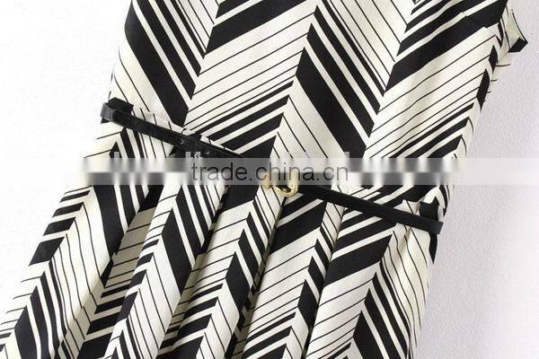 HD-D235 chiffon women dress/OEM ladies dress/factory new design