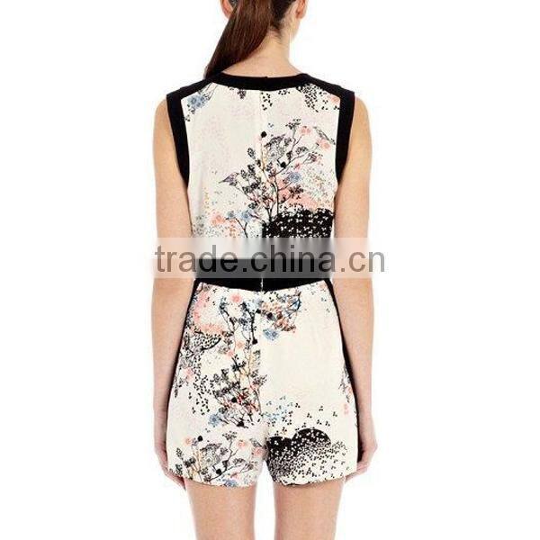 HD-D133 hot design elegant fashion floral women dress/casual ladies dress/jumpsuit
