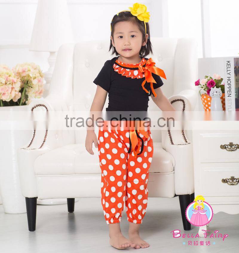 High quality baby outfit boutique kids spring two pieces clothing set wholesale children clothes